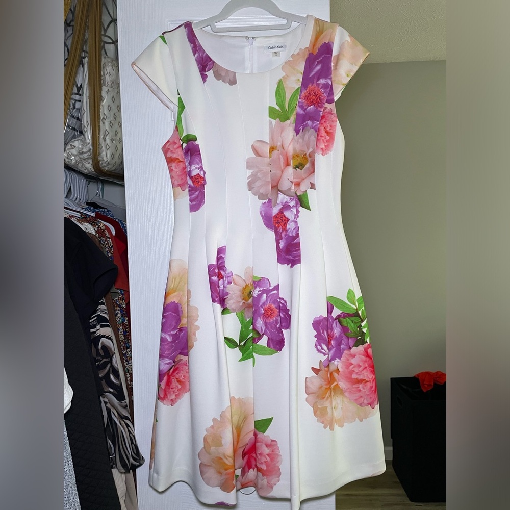 Calvin Klein floral dress